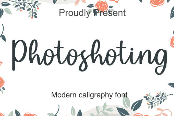 Photoshoting Font Poster 1