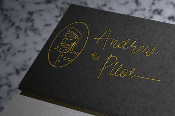 Pilot Signature Font Poster 2