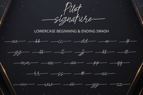 Pilot Signature Font Poster 7