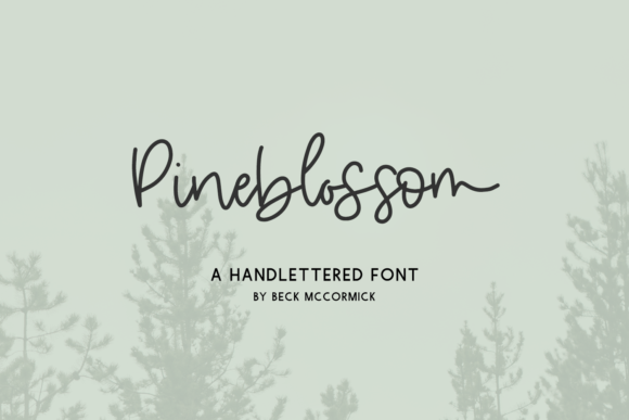 Pineblossom Font Poster 1