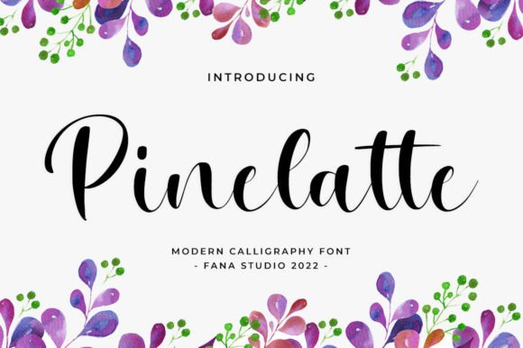 Pinelatte Font Poster 1