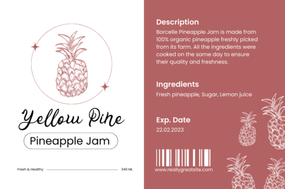 Pink Farmhouse Font Poster 3