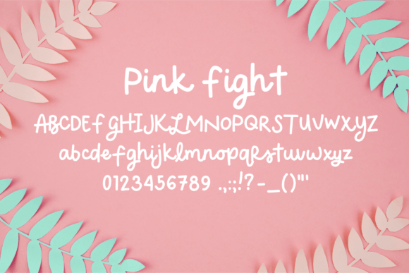 Pink Fight Font Poster 2