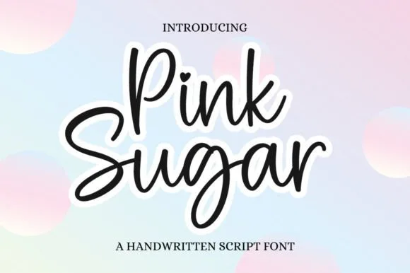 Pink Sugar Font Pink Sugar Font Poster 1