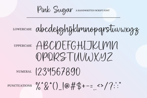Pink Sugar Font Poster 7