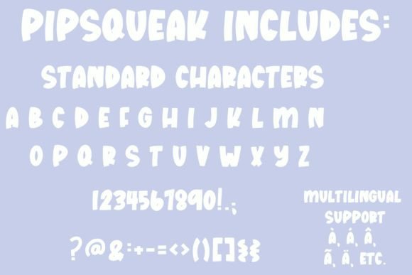 Pipsqueak Font Poster 2