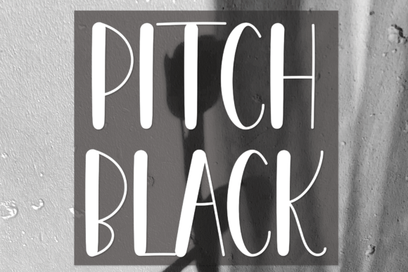 Pitch Black Font Poster 1