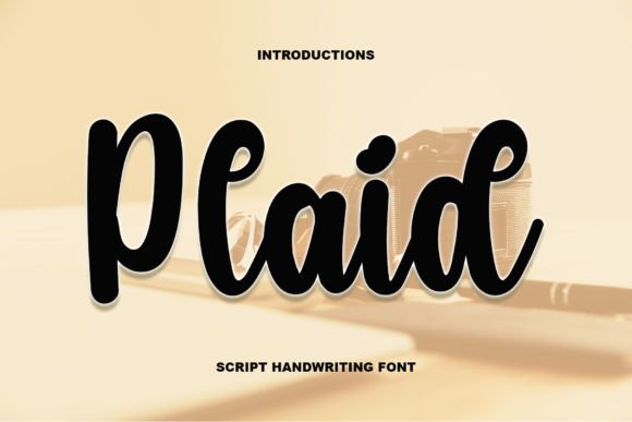 Plaid Font Poster 1