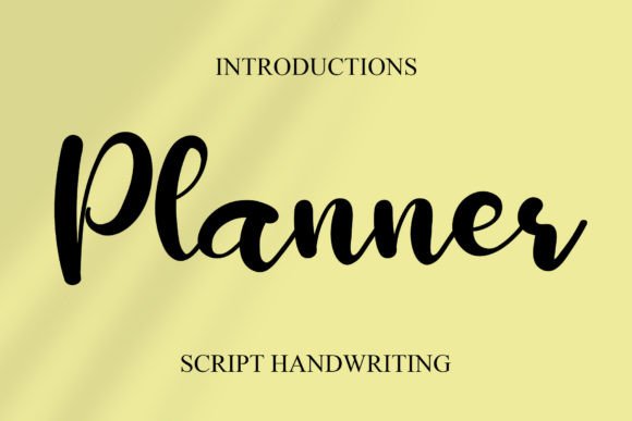 Planner Font