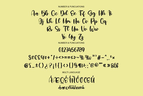 Planner Font Poster 5