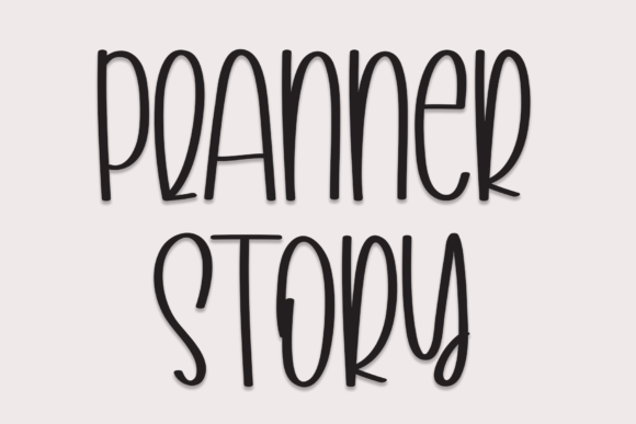 Planner Story Font Poster 1