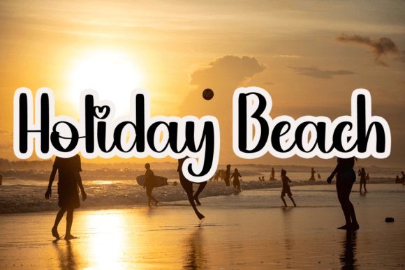 Planner Vacation Font Poster 4