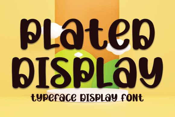 Plated Display Font Poster 1