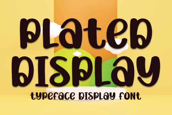 Plated Display Font