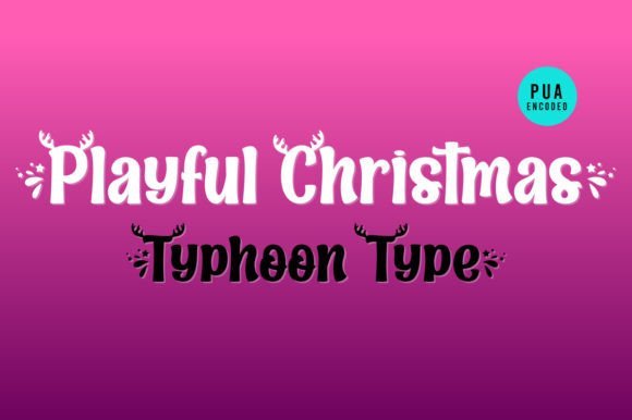 Playful Christmas Font Poster 2