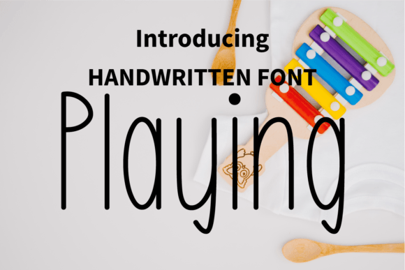 Playing Font Poster 1