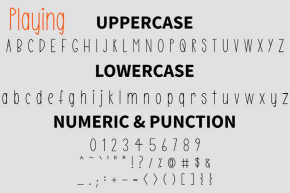 Playing Font Poster 5