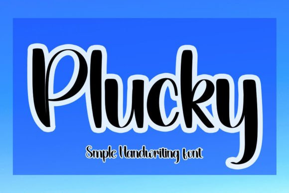 Plucky Font Poster 1