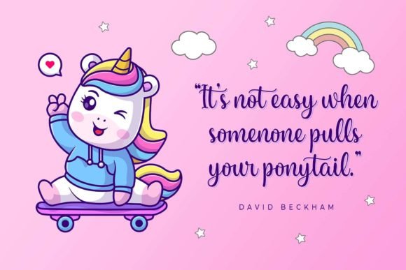 Ponytails Font Poster 5