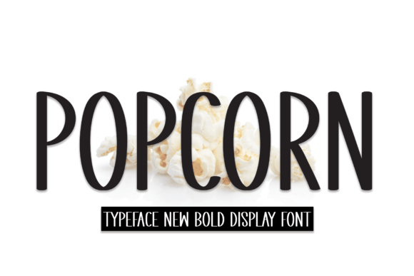 Popcorn Font Poster 1