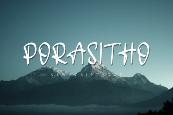 Porasitho Font Poster 1