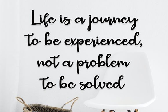 Positive Font Poster 2