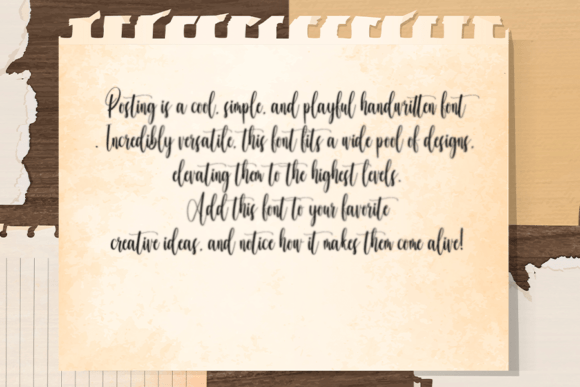 Posting Font Poster 2