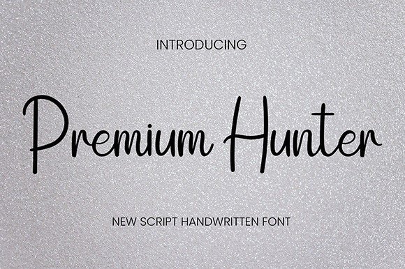 Premium Hunter Font Poster 1