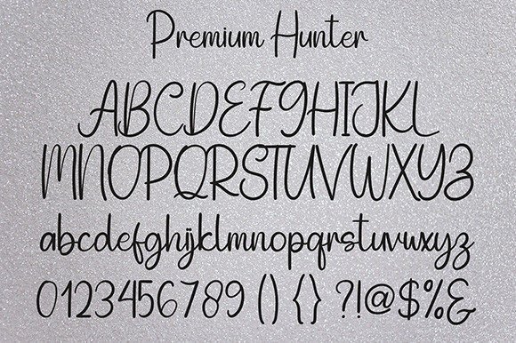 Premium Hunter Font Poster 6