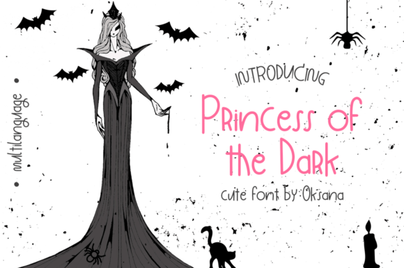 Princess of the Dark Font Poster 1