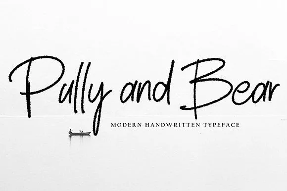 Pully and Bear Font Pully and Bear Font Poster 1