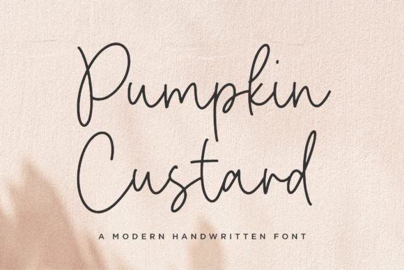 Pumpkin Custard Font Poster 1
