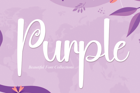 Purple Font Poster 1