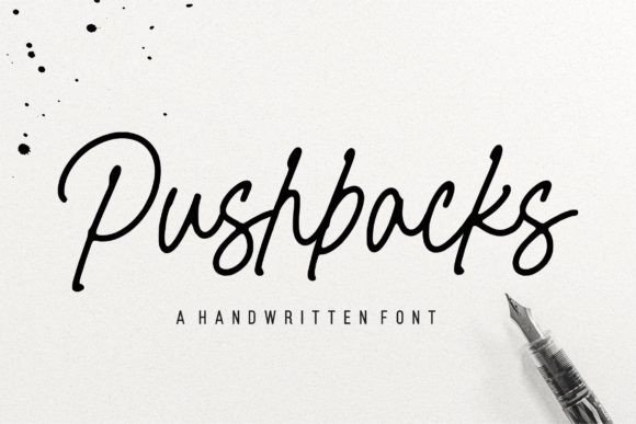 Pushbacks Font Poster 1