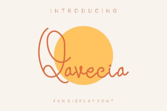 Qavecia Font Poster 1