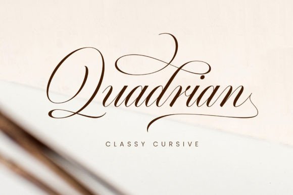 Quadrian Font Poster 1