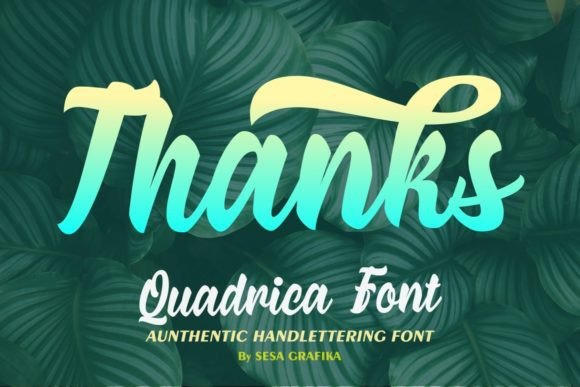 Quadrica Font Poster 8