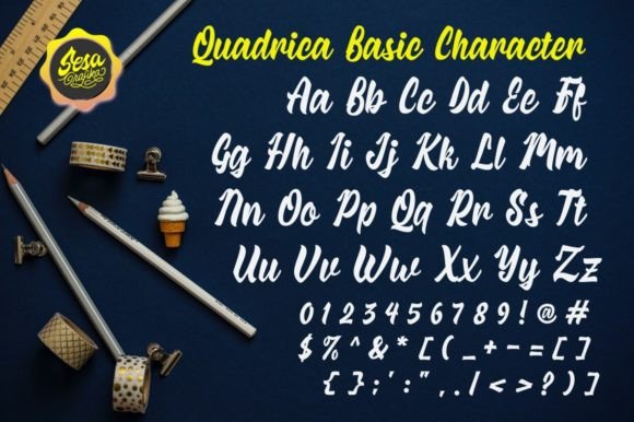Quadrica Font Poster 10