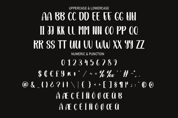 Quiet Night Font Poster 7