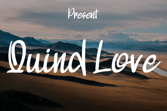 Quind Love Font Poster 1