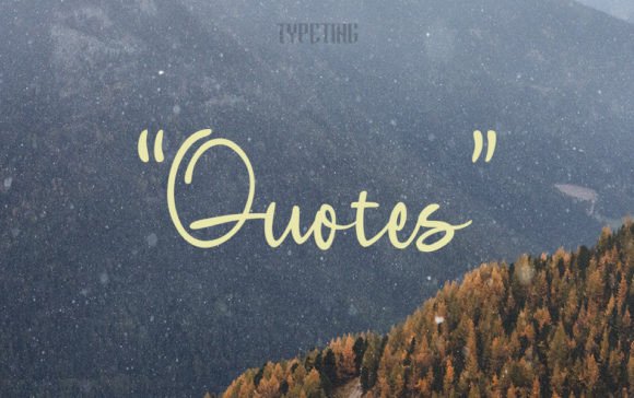 Quotes Font