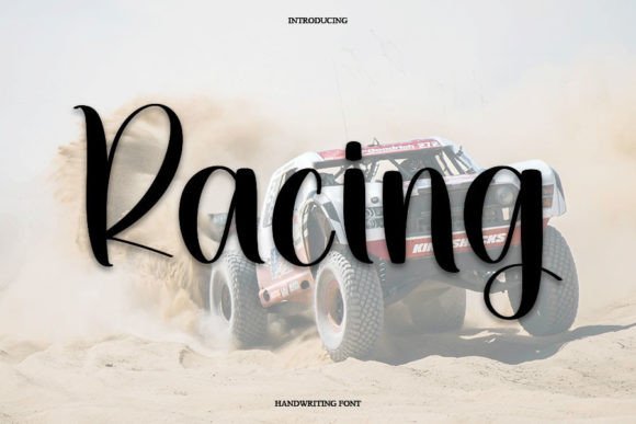 Racing Font Poster 1