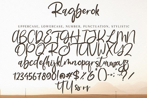 Ragberok Font Poster 8