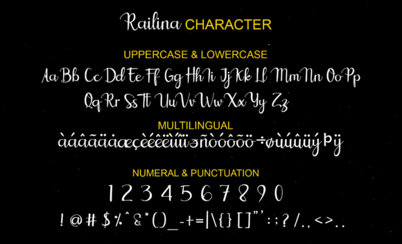 Railina Font Poster 4