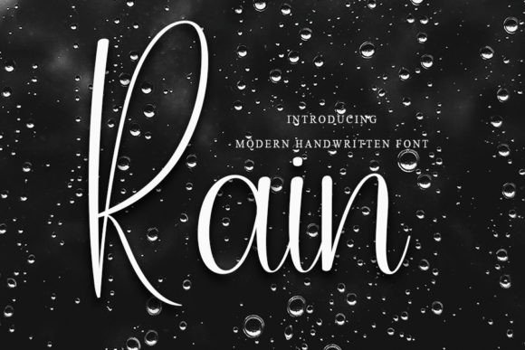 Rain Font Poster 1