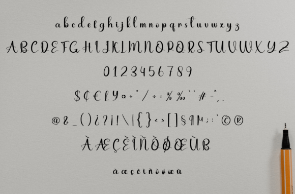 Rain Rainbow Font Poster 6