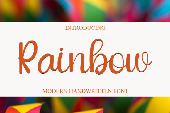 Rainbow Font Poster 1