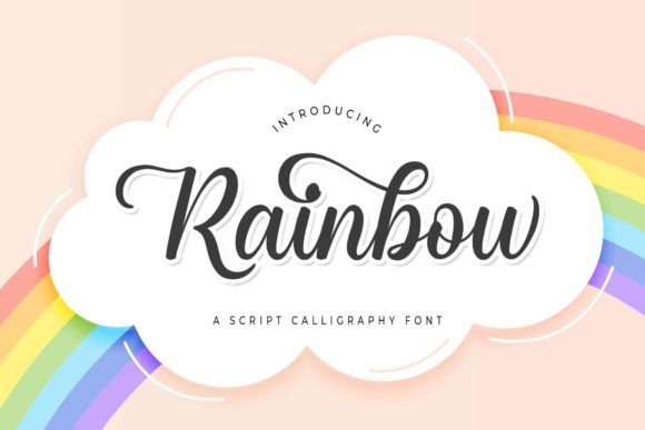 Rainbow Font Poster 1