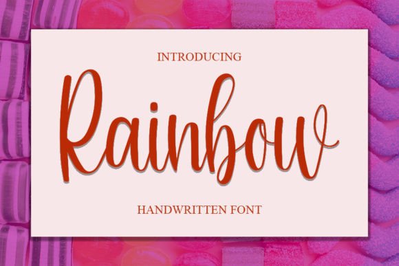 Rainbow Font Poster 1