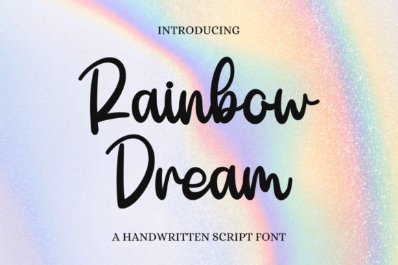 Rainbow Dream Font Poster 1
